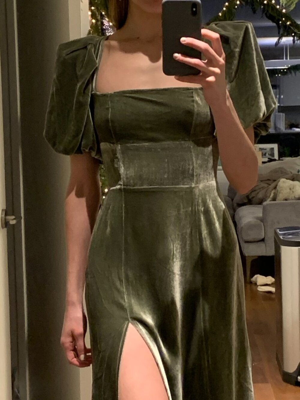 Reformation Jocelyn Velvet Dress
